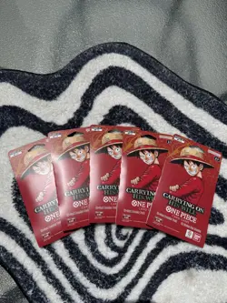 5x ENGLISH One Piece CCG: Carrying On His Will - Sleeved Booster Pack lot OP-13 - Image 1