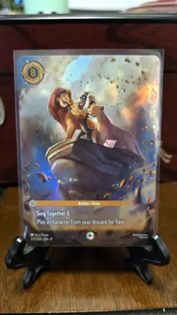 Disney Lorcana TCG Circle of Life Foil Action Song Cost 8 225/204 EN - Image 2