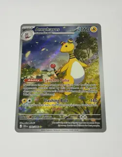 Pokemon Card TCG Chaos Rising Ampharos 090/086 Illustration Rare Full Art NM - Image 1
