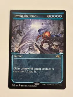Invoke the Winds (Showcase) Kamigawa: Neon Dynasty Magic the Gathering MTG - Image 1