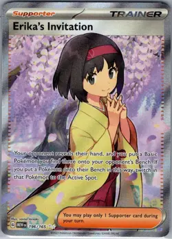 Erika's Invitation 196/165 SV: Scarlet & Violet 151 - Pokemon Card - NM - Image 1