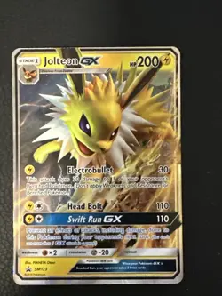 Jolteon GX SM173 Sun & Moon Black Star Promo Holo Pokemon Card NM - Image 1