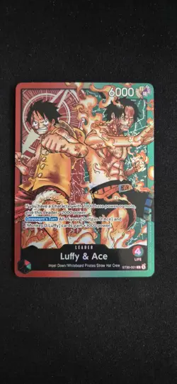 One Piece Card Game Luffy & Ace Leader ST30-001 - English - Image 1