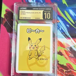 CGC Pristine 10 Pikachu 2019 JP Pokemon Playing Cards Old Maid Graded - Image 3