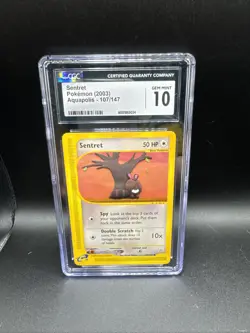 Sentret 2003 Pokemon Aquapolis Common #107 CGC Authenticated 10 Card - Image 1