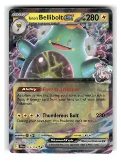 Iono's Bellibolt ex 053/159 Double Rare Journey Together Pokemon Near Mint - Image 1