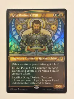 King Darien XLVIII (Textured Foil) Dominaria United Foil Magic the Gathering MTG - Image 1