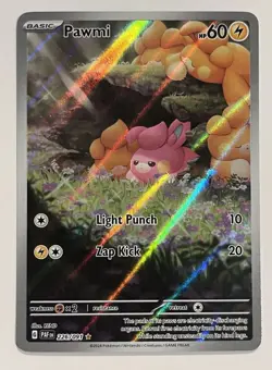 Pawmi - 226/091 - SV: Paldean Fates Illustration Rare Full Art Holo NM Pokemon - Image 1