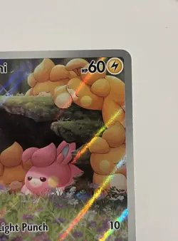 Pawmi - 226/091 - SV: Paldean Fates Illustration Rare Full Art Holo NM Pokemon - Image 4