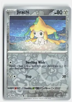 Jirachi 98/142 Uncommon Stellar Crown Pokemon Reverse Holo Near Mint - Image 1