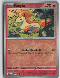 Ponyta 029/182 Common Destined Rivals Pokemon Reverse Holo Near Mint - Image 1