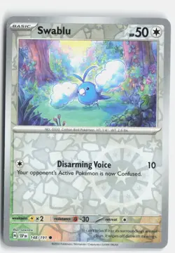 Swablu 148/191 Common Surging Sparks Pokemon Reverse Holo Near Mint - Image 1