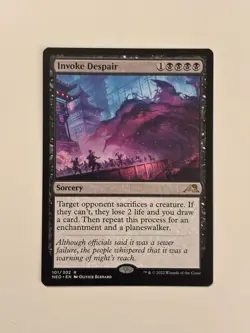 Invoke Despair Kamigawa: Neon Dynasty Magic the Gathering MTG - Image 1