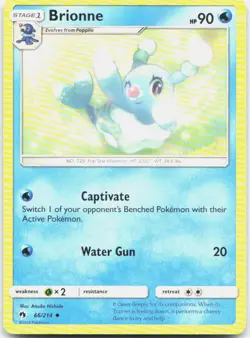 Brionne 66/214 Uncommon Lost Thunder Pokemon LP - Image 1
