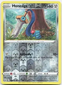 Honedge 105/163 Common Battle Styles Pokemon Reverse Holo LP - Image 1