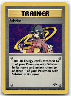 Sabrina 110/132 Rare Gym Challenge Pokemon Unlimited NM/M - Image 1