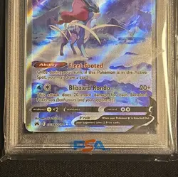 CGC 10 PRISTINE Suicune V GG38/GG70 Crown Zenith Galarian Gallery Pokemon - Image 1