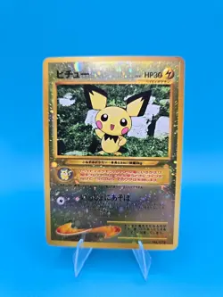 Pokemon TCG Pichu No. 172 New World Holo Rare Gold/Silver LP Swirl B23 - Image 1