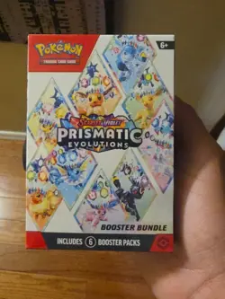 Pokemon TCG Prismatic Evolutions Booster Box New Factory Sealed 6 Packs - Image 1