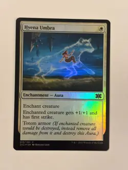 Hyena Umbra Double Masters 2022 Foil Magic the Gathering MTG - Image 1