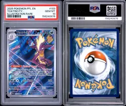 2025 POKEMON PFL EN-PHANTASMAL FLAMES 103 TOXTRICITY ILLUSTRATION RARE PSA 10 - Image 3