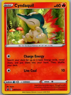 Cyndaquil (Cosmos Holo) SWSH221 Holo Promo Sword & Shield Promo Pokemon NM - Image 1