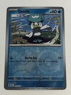 Quaxly 050/191 Pokemon Surging Sparks Scarlet & Violet Reverse Holo Common NM - Image 1