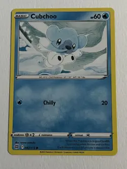 Cubchoo 042/172 Brilliant Stars Pokemon NM - Image 1