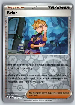 Briar 100/131 Uncommon Prismatic Evolutions Pokemon Reverse Holo Near Mint - Image 1
