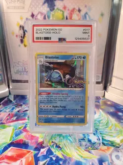 Pokemon - 2022 POKEMON GO #17 BLASTOISE HOLO - MINT - PSA 9 - Image 1