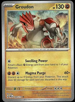 Groudon (Poke Ball Pattern) 049/131 Holo Rare Prismatic Evolutions Pokemon NM - Image 1