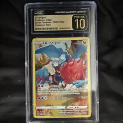 Pokemon Druddigon TG09/TG30 Silver Tempest TG Holo CGC PRISTINE 10 POP 28 - Image 1