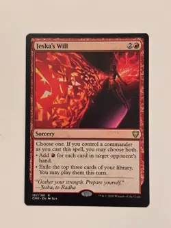 Jeska's Will Commander Legends Magic the Gathering MTG - Image 1