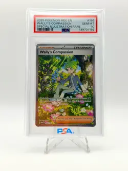 2025 POKEMON MEGA EVOLUTION SIR WALLY'S COMPASSION 186/132 PSA 10 - Image 1