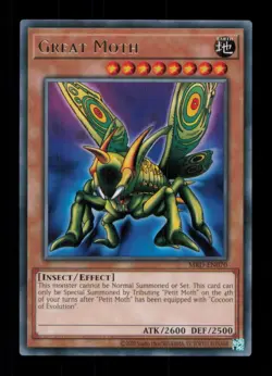 GREAT MOTH RARE MRD-EN070 METAL RAIDERS (25TH ANNIVERSARY EDITION) YU-GI-OH LP - Image 1
