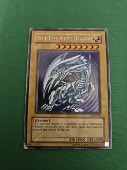 Yugioh TCG - Blue-Eyes White Dragon Dds-001 Dark Duel Story Promo Damaged - Image 1