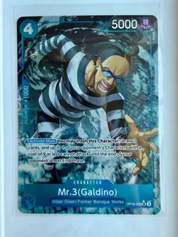 Mr.3 (Galdino) ALT SR (OP16-056) | OP16 - The Time of Battle | ENGLISH ALT ART - Image 1