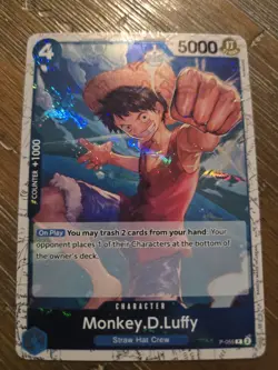 MONKEY D LUFFY - One Piece P-055 Full Art ENGLISH Premium Booster 01 PRB01 - Image 1