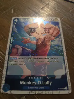 MONKEY D LUFFY - One Piece P-055 Full Art ENGLISH Premium Booster 01 PRB01 - Image 2