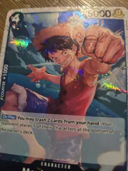 MONKEY D LUFFY - One Piece P-055 Full Art ENGLISH Premium Booster 01 PRB01 - Image 3