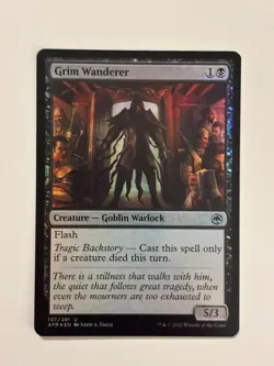 Grim Wanderer Adventures in the Forgotten Realms Foil Magic the Gathering MTG - Image 1