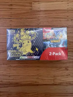Pokemon Surging Sparks ETB + Booster Bundle Costco 2-pack Sealed - Image 1