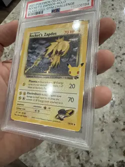 PSA 9 MINT Rocket's Zapdos, SWSH Celebrations Pokemon Classic Collection 15/132 - Image 4