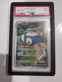 Pokemon TCG SV "Pokemon Center" Exclusive promo Stamped Stamp Snorlax 051 PSA 9 - Image 4