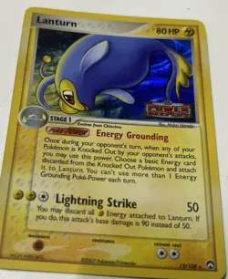 Pokemon Lanturn 15/108 EX Power Keepers Stamped Reverse Holo Rare - Image 1