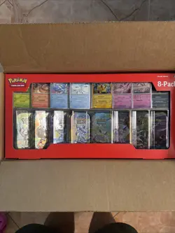 Pokemon Prismatic Evolutions 8 Mini-Tins with Promo Cards - New - Image 1