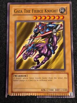 *Misprint* YUGIOH - Gaia The Fierce Knight - DLG1-EN005 - Common - Crimped - Image 1