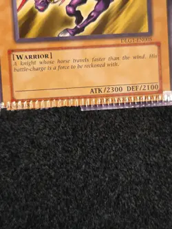 *Misprint* YUGIOH - Gaia The Fierce Knight - DLG1-EN005 - Common - Crimped - Image 2