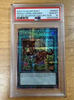 GEM MINT PSA 10 Yugioh That Grass Looks Greener Quarter Century Secret Rare 1st - Image 1