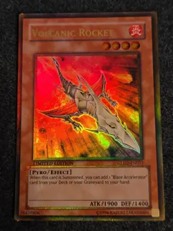 Yugioh Volcanic Rocket GLD2-EN023 Gold Rare Limited Edition HP - Image 1
